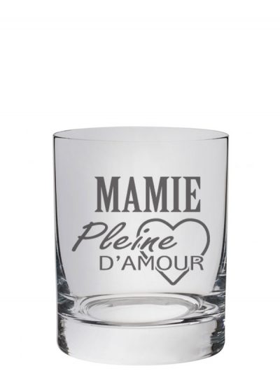 Verre à whisky "Mamie pleine d'amour"