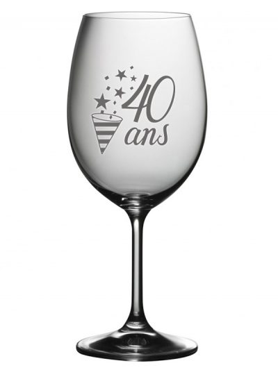 Coupe à vin "40 ans"