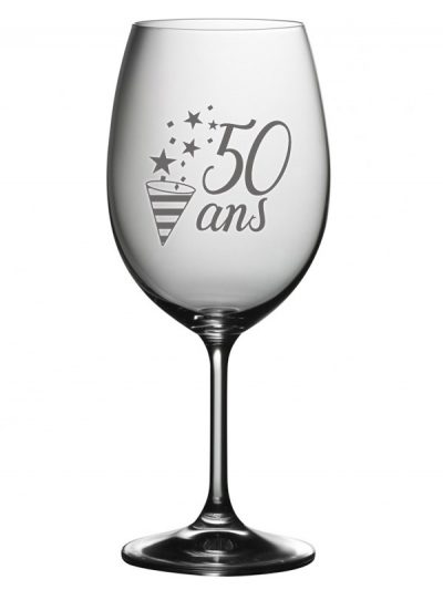 Coupe à vin "50 ans"