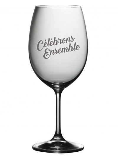 Coupe à vin "Célébrons ensemble"
