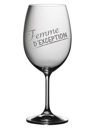 Coupe à vin "Femme d'exception"