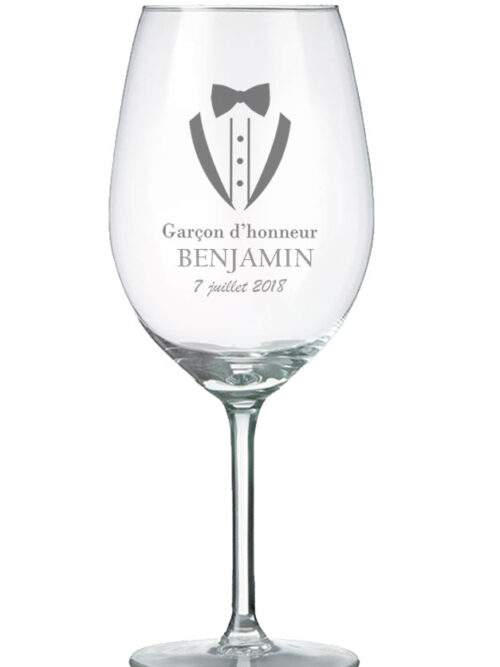 Coupe gravée garçon d'honneur ou père du marié..