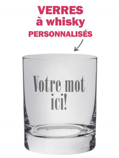 Verre à whisky "à personnaliser"