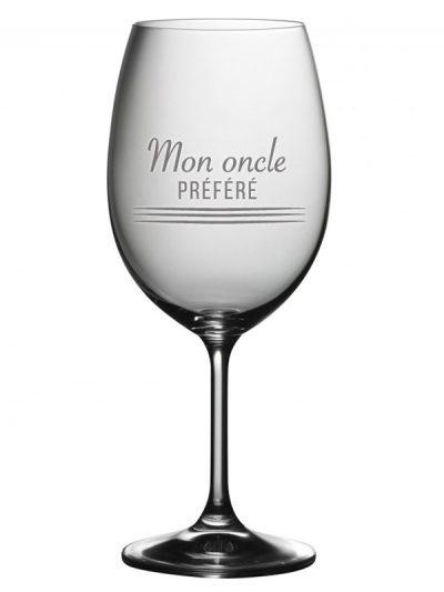 Coupe à vin "Mon oncle préféré"