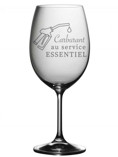 "Carburant au service essentiel" Gaz- Coupe à vin