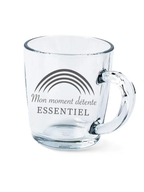 Tasse gravée "Mon moment de détente essentiel"