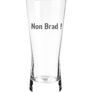Verre à bière - Non Brad!