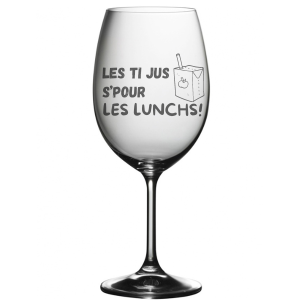 Verre Les ti jus s’pour les lunchs!