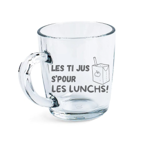 Verre sans pied Les ti jus s’pour les lunchs!